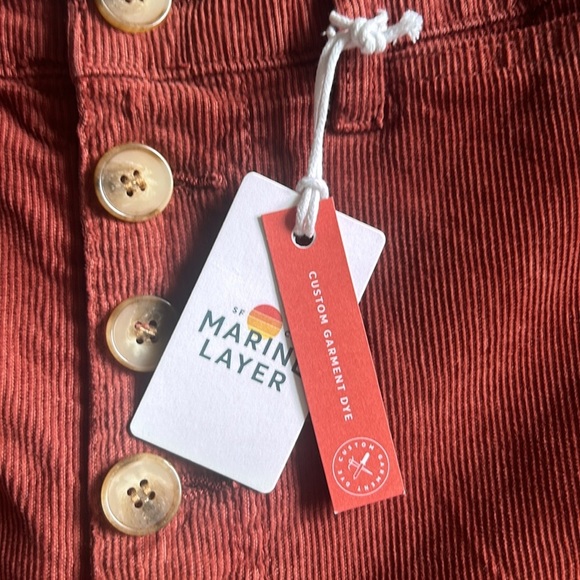 Marine Layer Bridget Cord Barn Red Pants - Picture 9 of 15